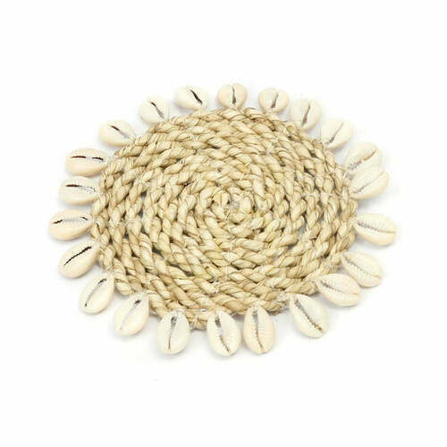 Kontrollera Raffia underlägg natur 12 cm