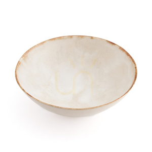 Serveringsskål Cascais Bazar Bizar stengods vit Ø 32 cm small 3
