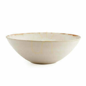 Serveringsskål Cascais Bazar Bizar stengods vit Ø 32 cm small 0