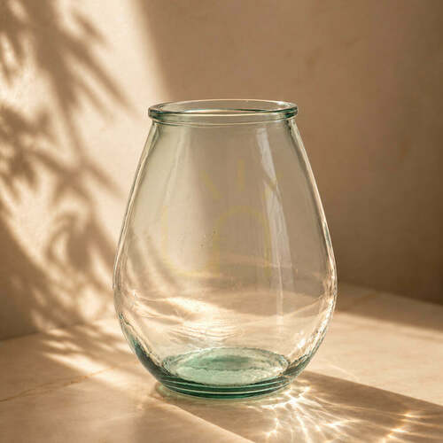 Kontrollera Bazar Bizar Qiezi L glasvas, blå, 35,5 cm