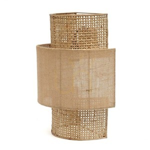 Vägglampa Bolly i jute naturlig M small 2