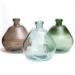 Bazar Bizar Bolai vas i blått återvunnet glas, 45×45×50 cm small 4