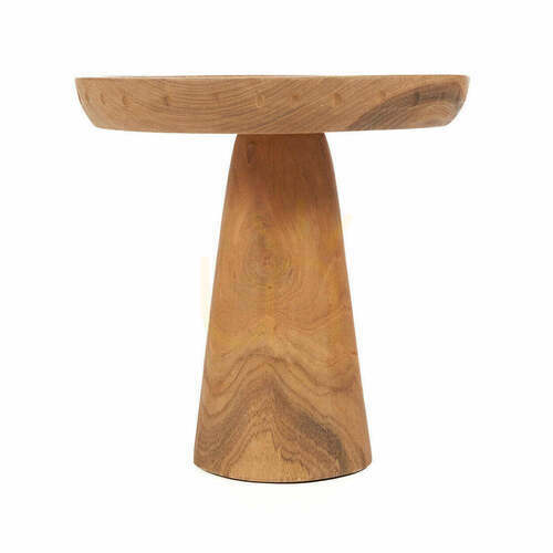 Kontrollera Tårtfat i teakrot Teak Root Collection naturell 25 cm