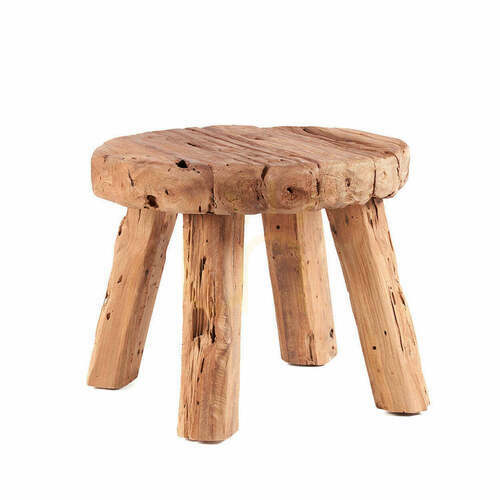 Kontrollera Sidobord BAZAR BIZAR Marabunta Rustic Collection natur 50x50x40 cm