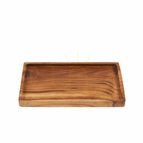 Kontrollera Serveringsbricka Teak Root Collection natur M 25x15 cm