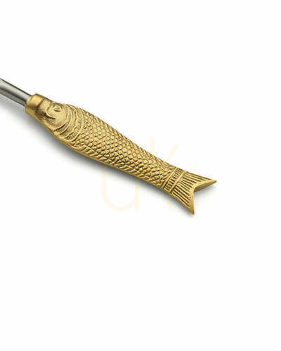Kontrollera Gaffel fiskformad S, 18 cm