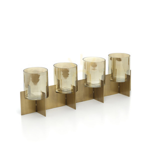 Ljusstake Quarta guld handgjord 53 cm small 3