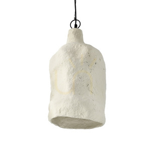BAZAR BIZAR Moloko L vit pendellampa av papier-maché, 28 × 46 cm small 2