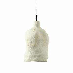 BAZAR BIZAR Moloko L vit pendellampa av papier-maché, 28 × 46 cm small 0