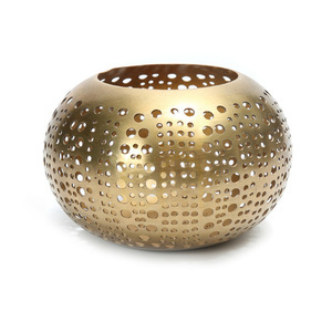 Handgjord inredningsdetalj guld M 16x16x10 cm small 2