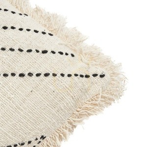 Kuddfodral Tribal naturfärgad svart 50x50 cm small 2