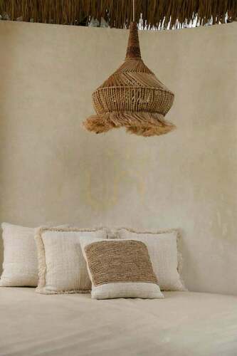 Kontrollera Kuddfodral Raffia Collection Naturell 50x50 cm