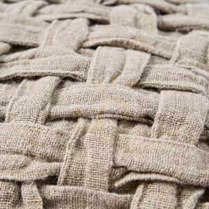 Kuddfodral The Linen Crosier Natur 50x50 cm small 5
