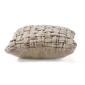 Kuddfodral The Linen Crosier Natur 50x50 cm small 6