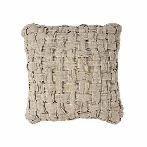 Kontrollera Kuddfodral The Linen Crosier Natur 50x50 cm