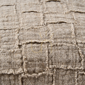 Kuddfodral The Linen Damier Naturell 50x50 cm small 2