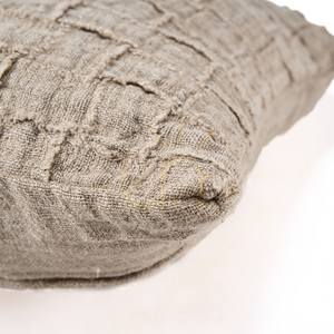 Kuddfodral The Linen Damier Naturell 50x50 cm small 5