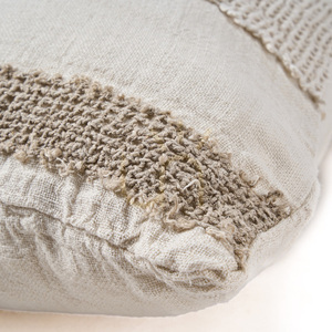Kuddfodral The Linen Threads Vit Natur 50x50 cm small 3