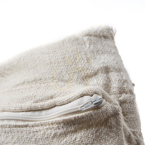 Kuddfodral The Linen Threads Vit Natur 50x50 cm small 7
