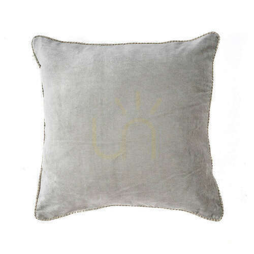 Kontrollera Kuddfodral Velvet Crush Grå 50x50 cm