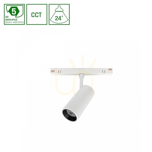 Kontrollera Reflektor för Busbars System Shift CCT Spot S Riktstrålande armatur 35x80x120mm 6W 24 St White Switch 5 års garanti.