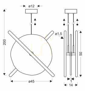 RELAX taklampa vit LED 15W CANDELLUX 31-50816 small 3