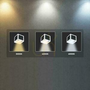 V-TAC solcells-/USB-väggarmatur 9W LED COB vit kub 10x10cm IP65 rörelsesensor VT-408CCT 900lm small 6