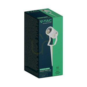 V-TAC VT-44005 trädgårdsspotlight med markspett GU10 vit IP65 small 2