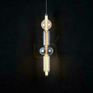 V-TAC LED pendelarmatur 9W rökig bärnsten guld VT-84041 3000K 1300lm small 1