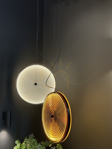 Kontrollera Pendant Light Nowodvorski AURA LED 12233 Transparent Amber 34,5 cm