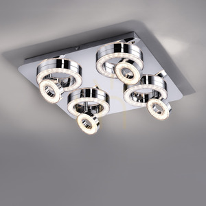 TIM Plafond 14522-17 Krom 8xLED small 4