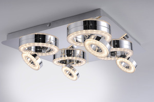 TIM Plafond 14522-17 Krom 8xLED small 9