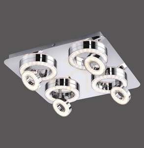 TIM Plafond 14522-17 Krom 8xLED small 0