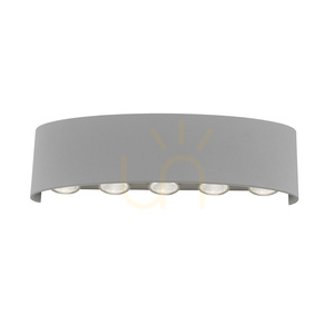 Zuma Line CARLO 9489-21 silverfärgad LED-vägglampa 10 W small 13