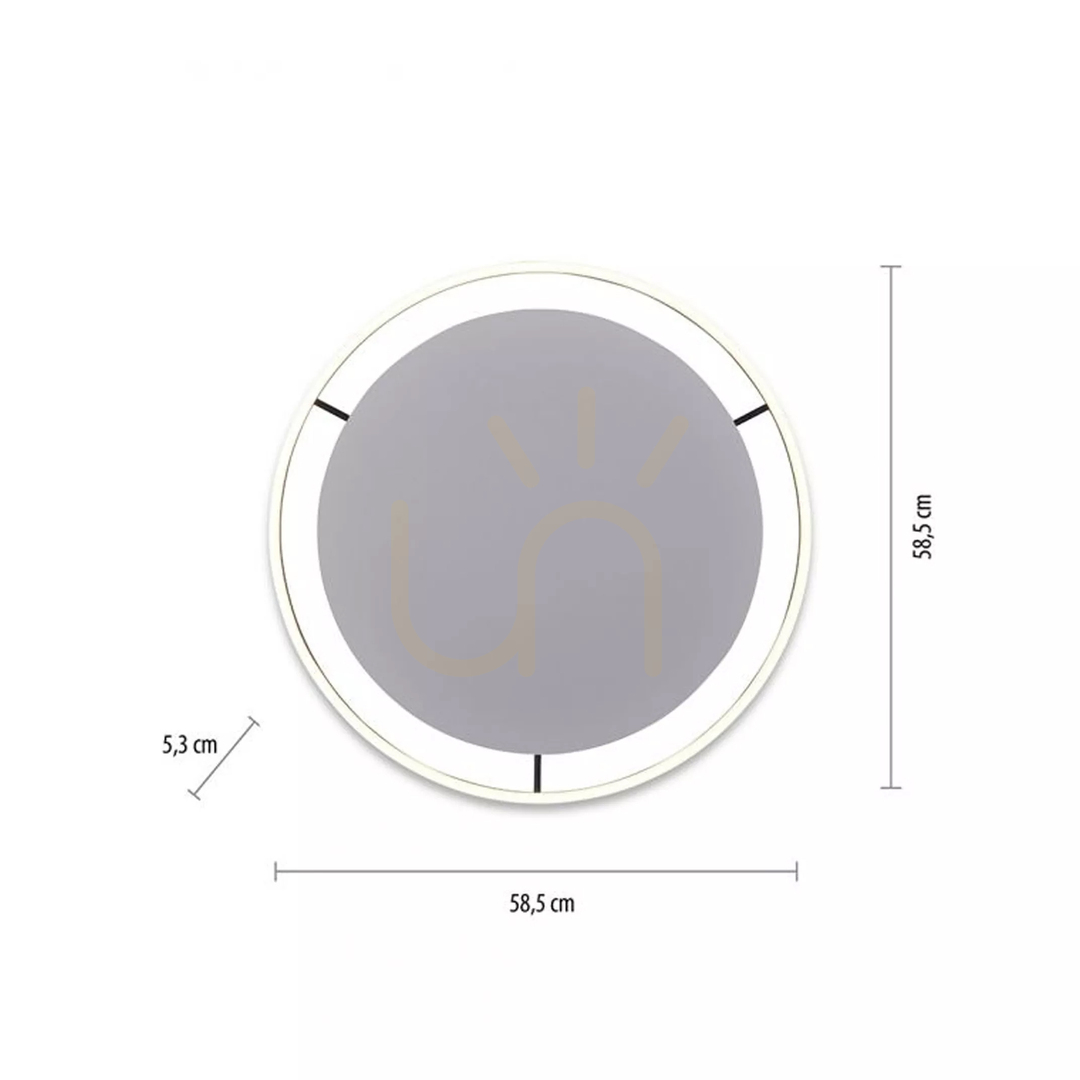 Utsikt Plafond RITUS 15392-13 Antracit 1xLED Plafond RITUS 15392-13 Antracit 1xLED