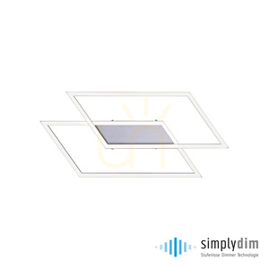 Plafond INIGO 8192-55 Silver 2xLED small 1