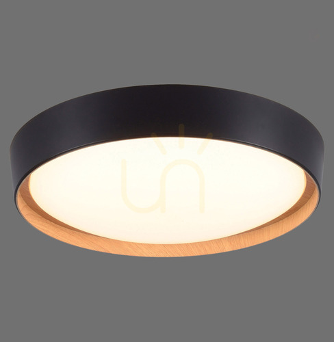 Kontrollera Zuma Line EMILIA 14347-18 svart LED-taklampa med trädekor, 29 W, 40 cm