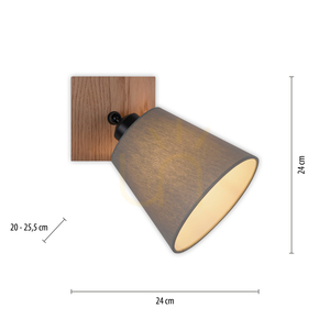 GREEN MICHEL 11581-79 vägg- / taklampa i trä 1 × E27 small 7