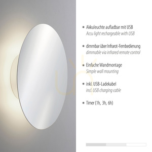 AKKU-PUNTUA vägglampa 8153-17 Krom 1xLED 3 AKKU-PUNTUA vägglampa 8153-17 Krom 1xLED small 3