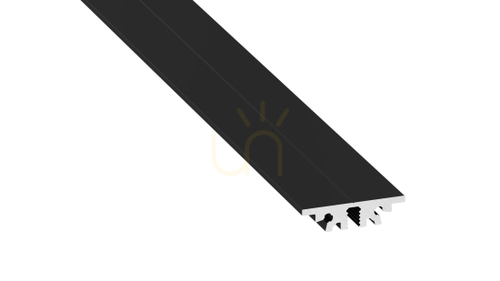 Kontrollera LUMINES profil typ SOLVIA svart anodiserad 3 m