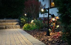 SU-MA Dublo DBL-700 svart 70 cm LED GU10 IP65 stående utomhuslampa med justerbara huvuden small 4