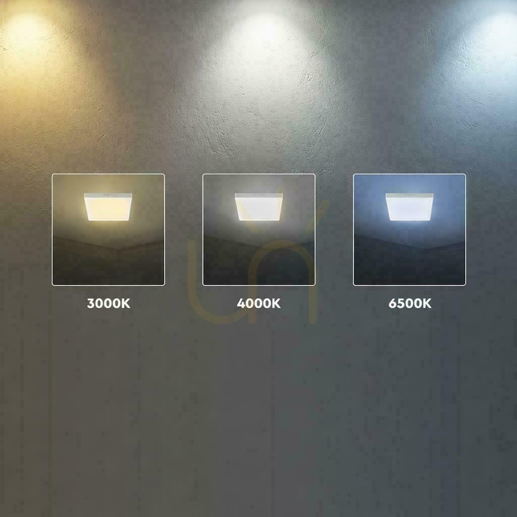 Display Utanpåliggande downlightpanel V-TAC 24W LED CREE CHIP fyrkantig 285x285mm VT-60024CCT 2640lm 6 års garanti Utanpåliggande downlightpanel V-TAC 24W LED CREE CHIP fyrkantig 285x285mm VT-60024CCT 2640lm 6 års garanti