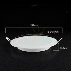 V-TAC 6W LED CREE CHIP infälld downlight panel rund 120x28mm VT-61006CCT 630lm 6 års garanti small 4