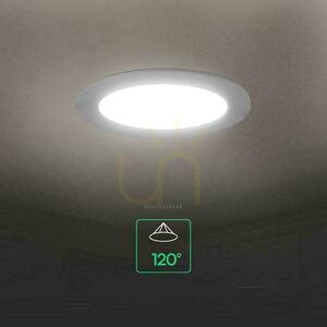 V-TAC 6W LED CREE CHIP infälld downlight panel rund 120x28mm VT-61006CCT 630lm 6 års garanti small 6