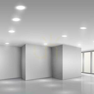 V-TAC 6W LED CREE CHIP infälld downlight panel rund 120x28mm VT-61006CCT 630lm 6 års garanti small 8