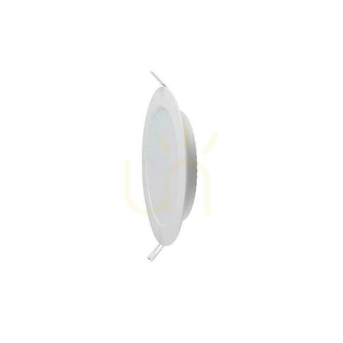 Kontrollera V-TAC 6W LED CREE CHIP infälld downlight panel rund 120x28mm VT-61006CCT 630lm 6 års garanti