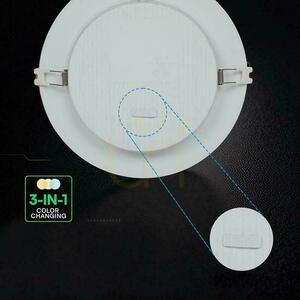 V-TAC 12W LED CREE CHIP infälld downlight panel rund 170x28mm VT-61012CCT 1320lm 6 års garanti small 2