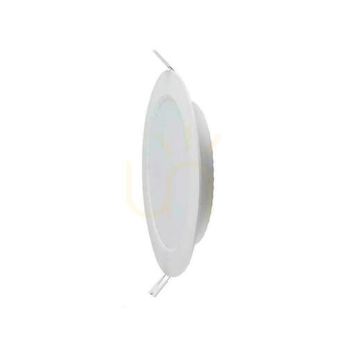 Kontrollera V-TAC 18W LED CREE CHIP infälld downlight panel rund 220x28mm VT-61018CCT 1980lm 6 års garanti