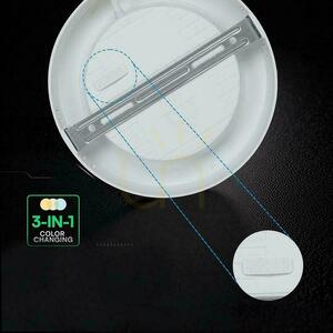V-TAC 12W LED CREE CHIP downlight utanpåliggande panel rund 167x30mm VT-60012CCT 1320lm 6 års garanti small 2
