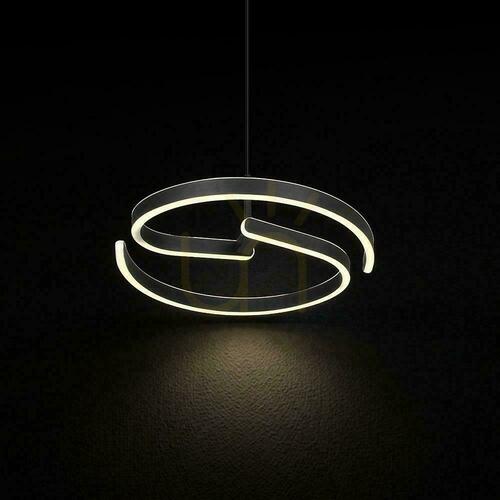 Kontrollera V-TAC pendelarmatur 25W LED spiral fi40cm svart VT-84045 4000K 3250lm